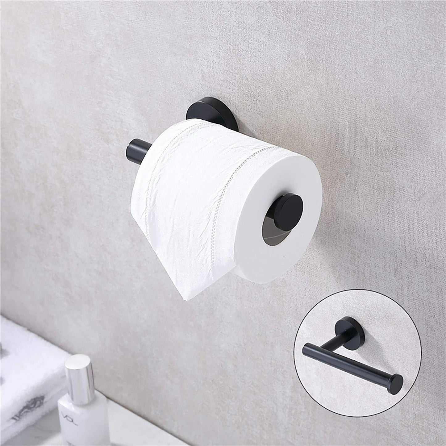 Bathroom Tissue Holder 304 Stainless Steel Paper Roll Holder Wall Mount Toilet Roll Holder for Bathroom Kitchen Washroom