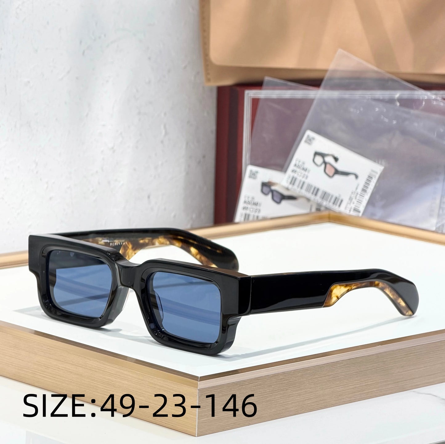 JMM ASCARI Classic Bestseller 10mm Thick Acetate Luxury Brand Handmade High Quality Sunglasses UV400 Outdoor Eyewear for Men and