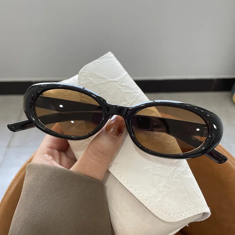 Women's Sunglasses 2025 NEW Sunglasses Unique Oval Sun Glasses Men Goggle Shades Mirror Colorful Y2K Popular Fashion Eyewear