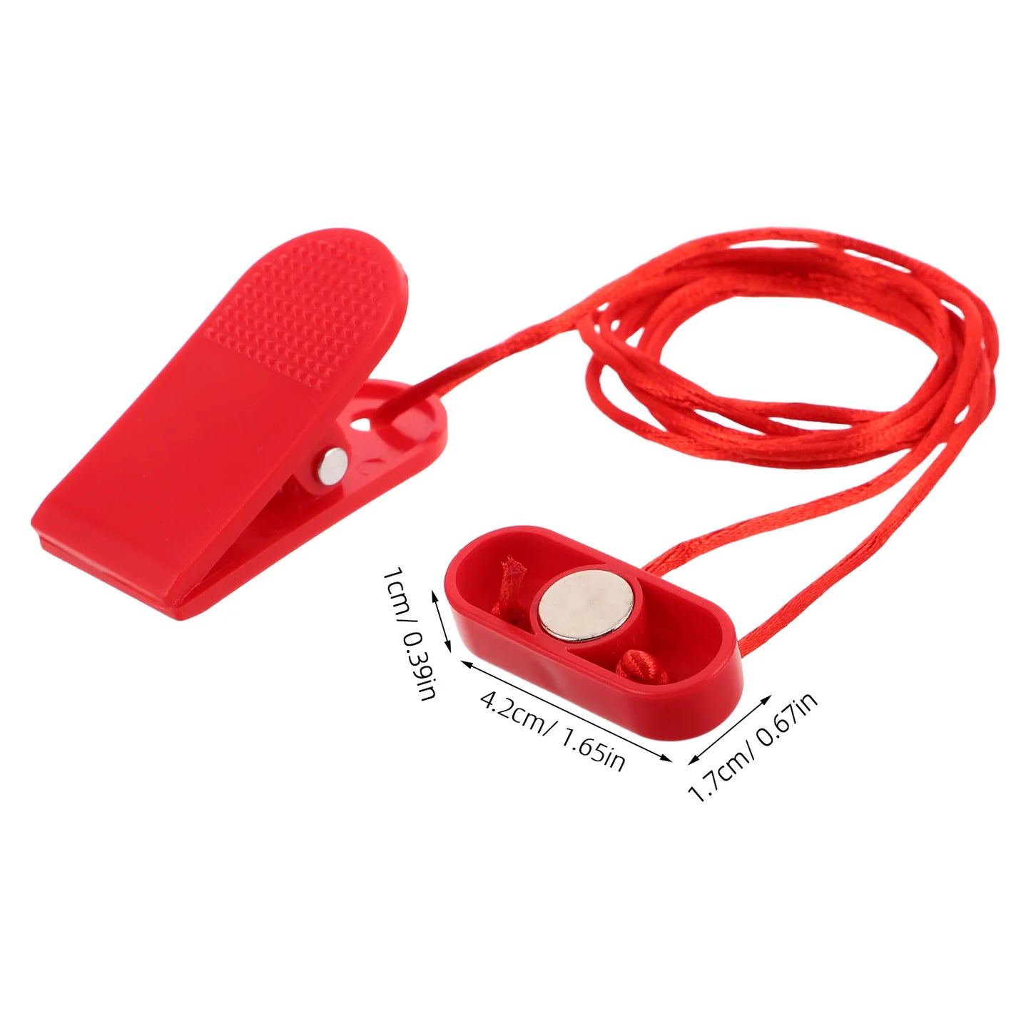 Treadmill Switch Safety Lock for Security Key Fitness Wire Clamp Emergency Replacement Stop Magnet Treadmills