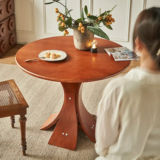 Round Modern Dining Table Living Room Unique Restaurant Kitchen Dining Table Coffee Italian Tavolo Da Pranzo Home Furniture