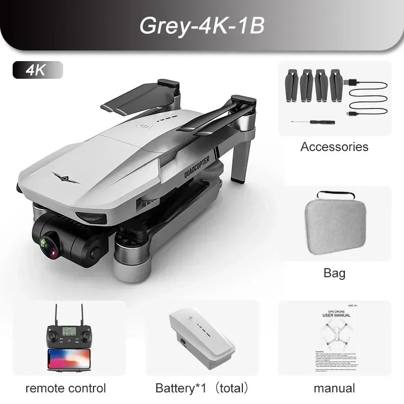 KF102 GPS Drone 4k Profesional 8K HD Camera 2-Axis Gimbal Anti-Shake Aerial Photography Brushless Foldable Quadcopter 1.2km