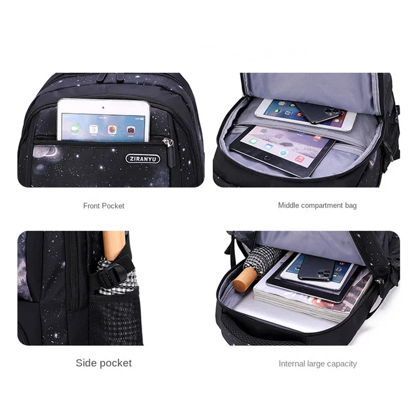 School Bag Kids Rolling Backpack for Boy Wheeled Backpack School Bag With Wheels Trolley Bookbag Carry on Luggage with Lunch Bag