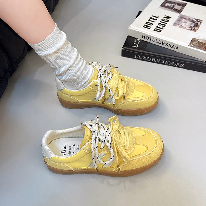 Women's Shoes Autumn New Fashion Trend Casual Shoes Wide Toe Soft Comfortable Flat Shoes Outdoor Casual Sports Shoes