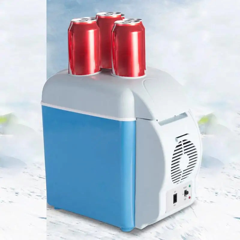 Portable Refrigerator Car Travel Electric Fridge 7.5L 12V Quiet Double-Mode Refrigerator For Bedroom RV Kitchen Camping
