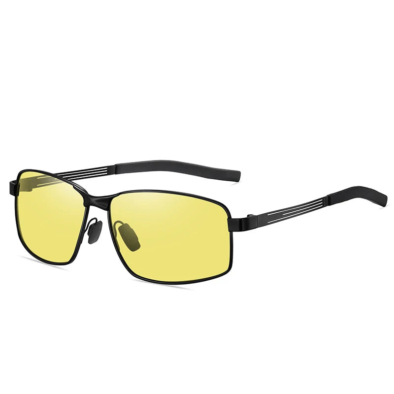 New Mens Polarized Sunglasses Metal Frame Driving Sun Glasses Men Shades Vintage Luxury Brand Designer Night-vision Goggles 2025