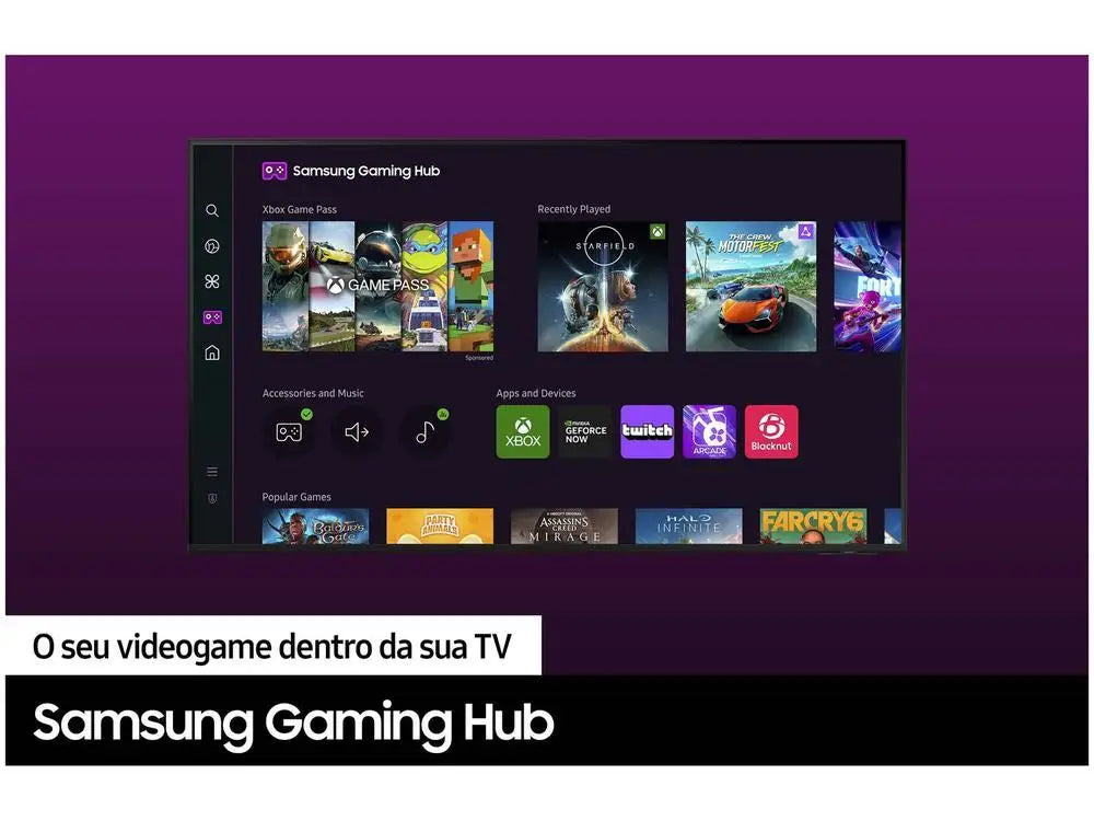 Smart TV 50 ”4K UHD LED Samsung 50DU7700