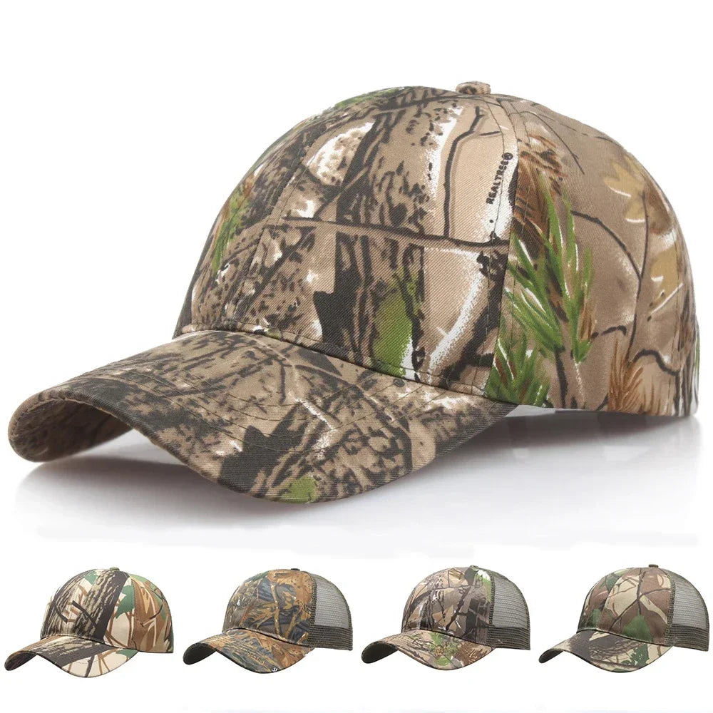 Camouflage Baseball Cap For Men Women Adjustable Mesh Tactical Training Sport Hat Summer Outdoor Sun Hats Camping Hunting Caps