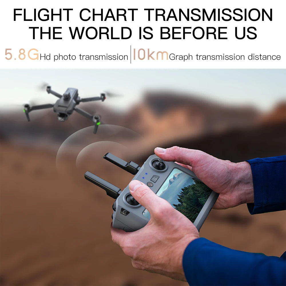 ZLL SG909 MAX GPS Drone With 4K Camera 6KM Touch Screen RC Profesional Drone 360° obstacle avoidance Foldable RC Quadcopter
