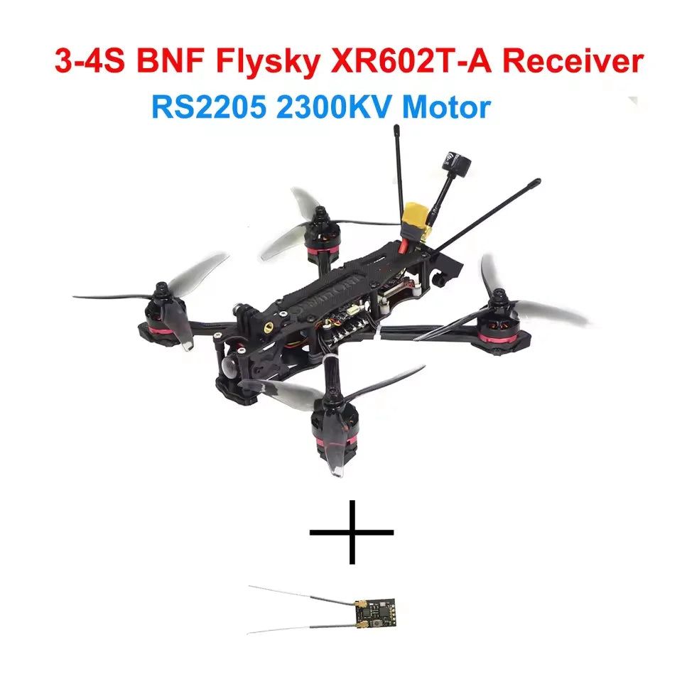RTF XY-5 220mm FPV Racing Drone 3-4S with RS2205 2300KV Motor F4 V2 Flight Control Micro Camera 51466 Propeller Quadcopter