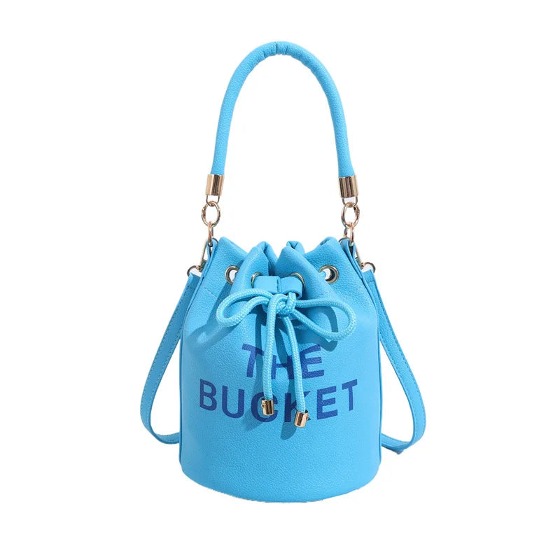 Women's Bag Portable Retro Women's Bag European And American Fashion Multifunctional Bag Women's New Bucket Shoulder Diagonal
