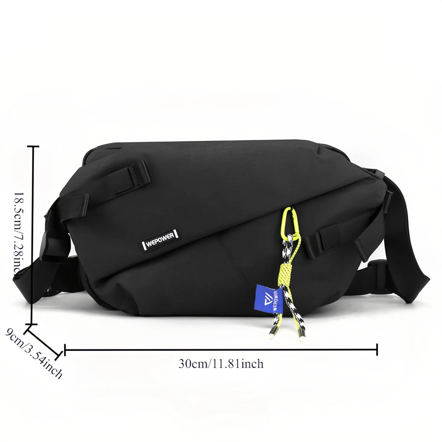 Men's Large Messenger Bag - Adjustable crossbody bag for commuting and riding at the gym, tactical all-round shoulder bag-tan