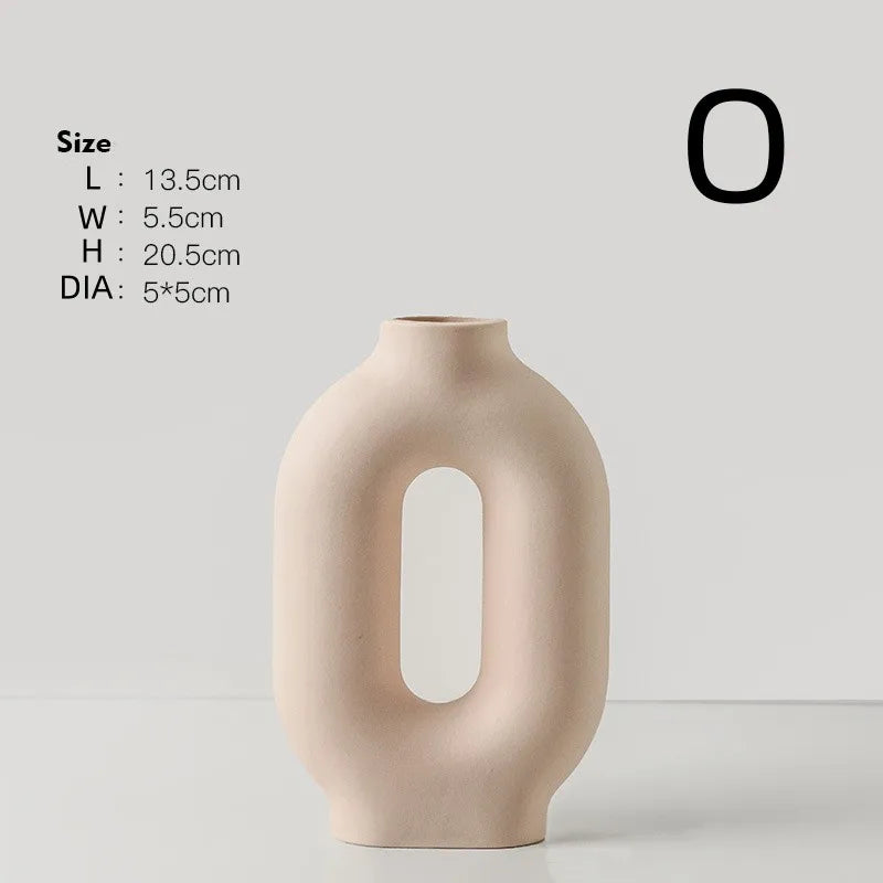 INS Ceramic Art Vase, Modern Simple Home Living Room Flower Arrangement, Advanced Sense Decorative Device, New