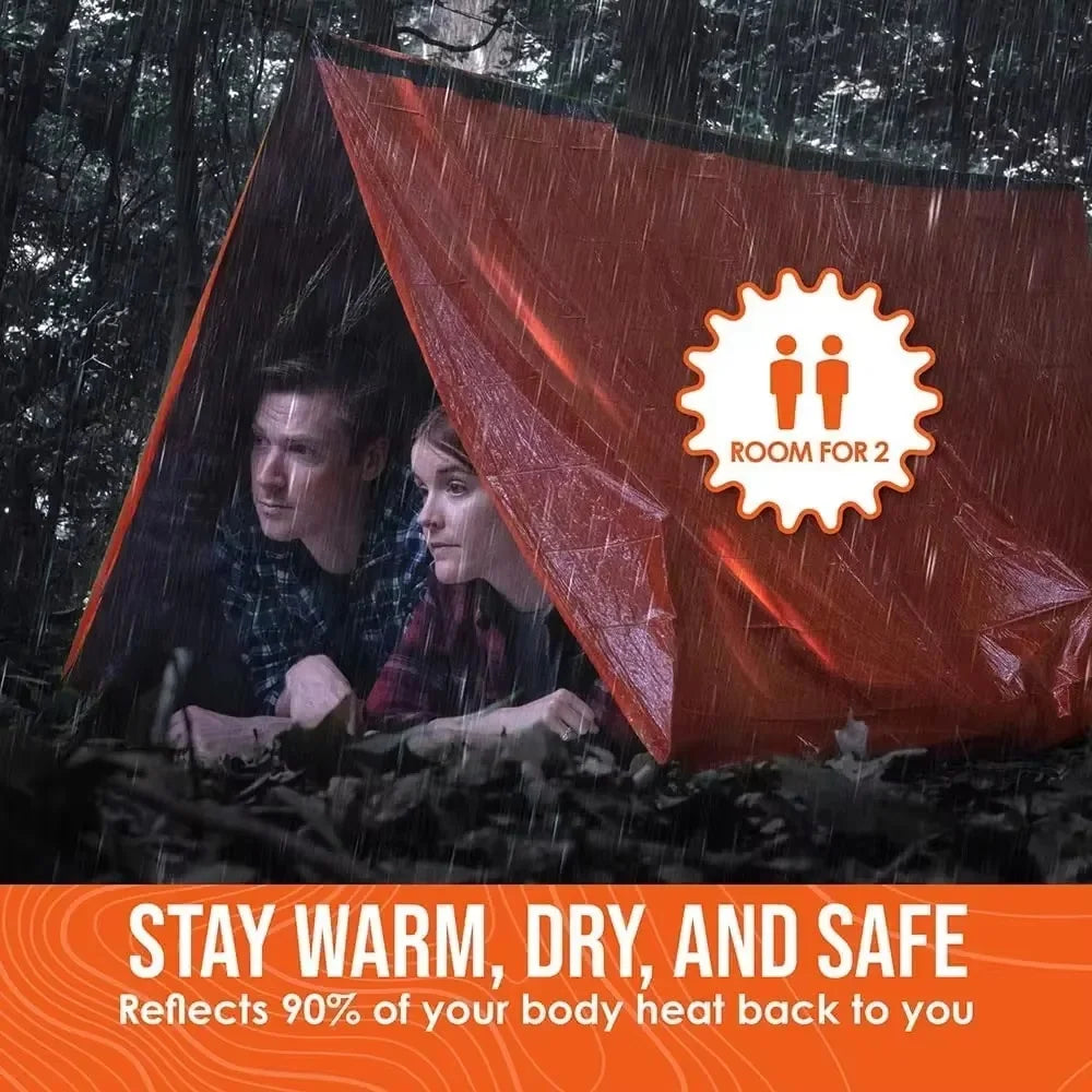 2 Person Emergency Tent Casa De Waterproof Camping Travel Pergola Family Campaign House Tourist Tents Cool Gear Equipment Coat