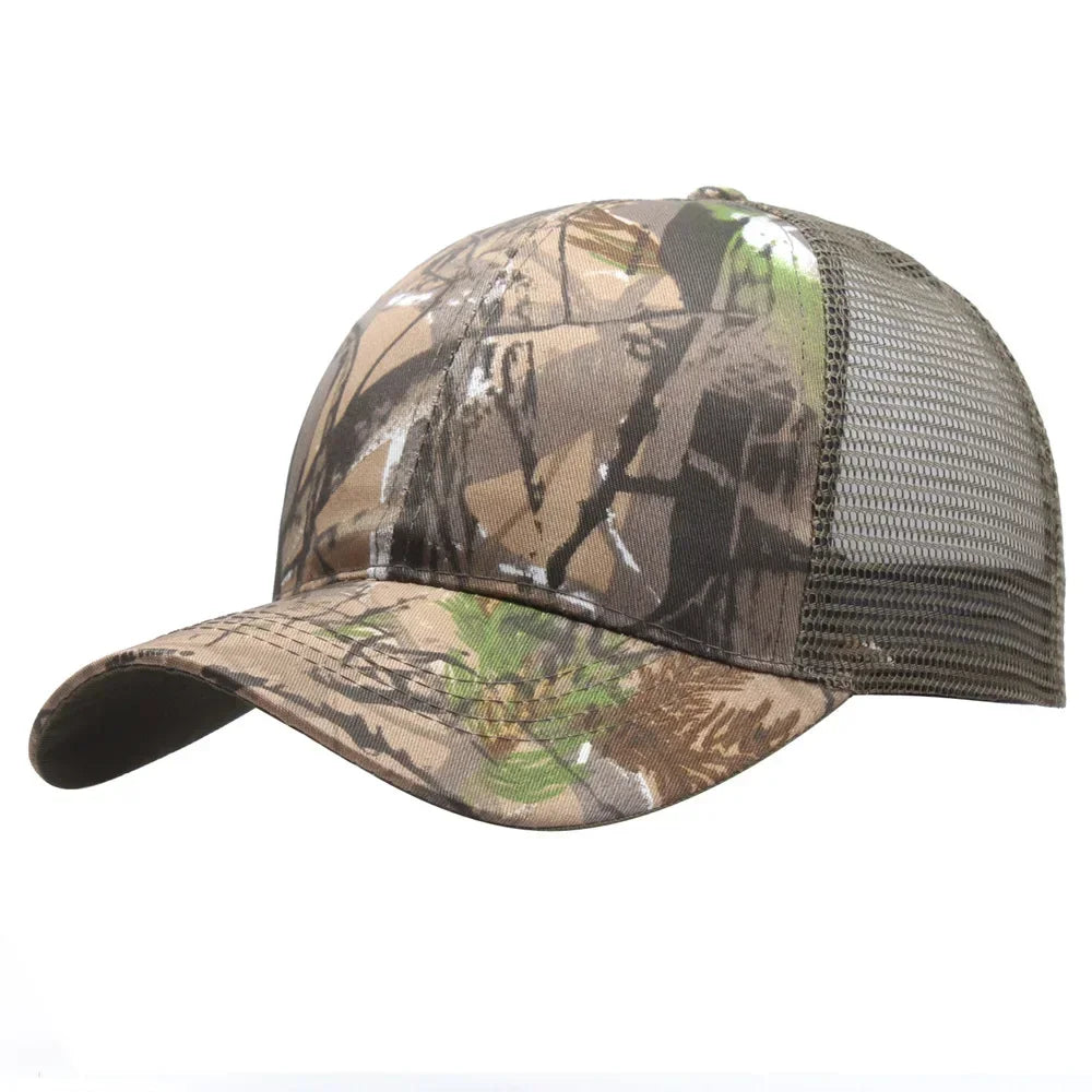 Camouflage Baseball Cap For Men Women Adjustable Mesh Tactical Training Sport Hat Summer Outdoor Sun Hats Camping Hunting Caps
