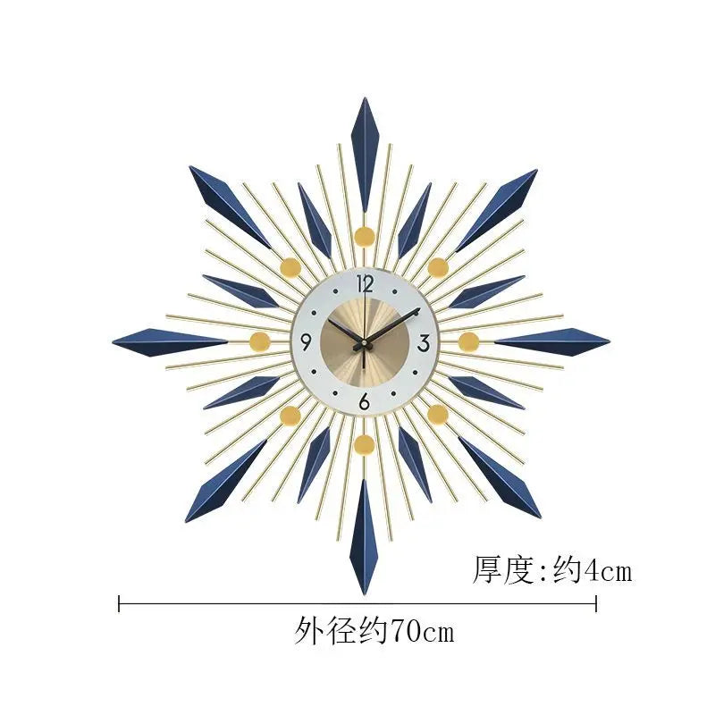 Luxury Wall Clocks Modern Scandi & Oriental Styles - Wrought Iron for Living Room, Bedroom, Dining