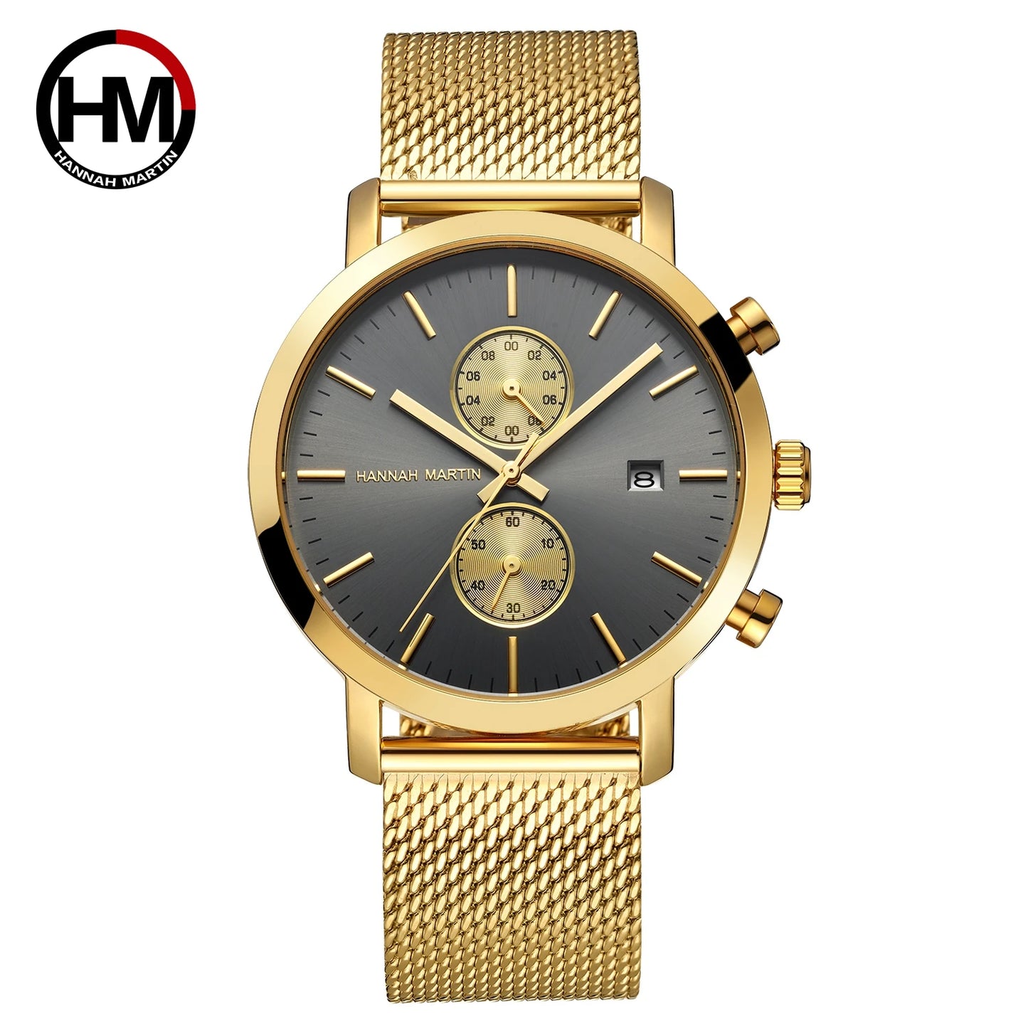 Men Watches Top Brand Fashion Multifunction Small Dial Stainless Steel Mesh Business Waterproof Wrist Watches Relogio Masculino