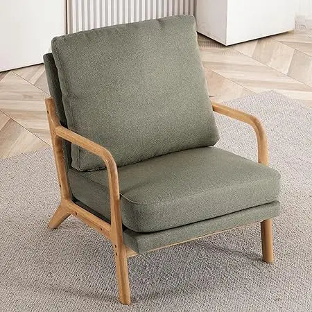 Mid Century Modern Accent Chairs for Living Room, 23” Wide Comfy Chair for Bedroom, Small Cozy Sherpa Reading Chairs for Adults,