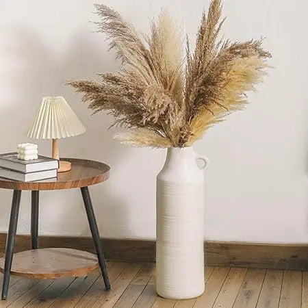 Large Boho Decorative Floor Vase, 22.8 Tall, Modern Ceramic for Pampas Grass, Flower Arrangements
