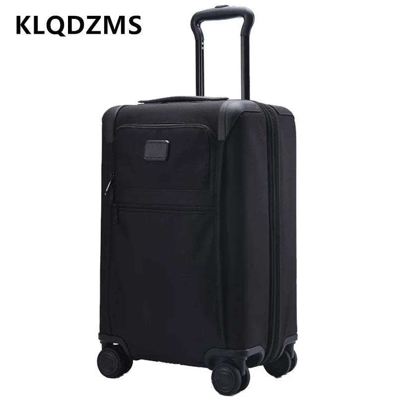 KLQDZMS Rolling Luggage 24Inch Oxford Cloth Trolley Case 20" Expandable Boarding Case Trolley Style Travel Bag Men's Suitcase