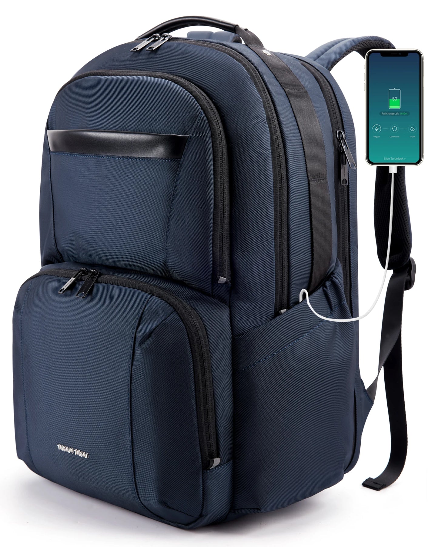 BAGSMART 40L Large Capacity Waterproof Backpacks USB Charging 17.3'' Laptop Bags Multifunctional Business Travel Bag for Men