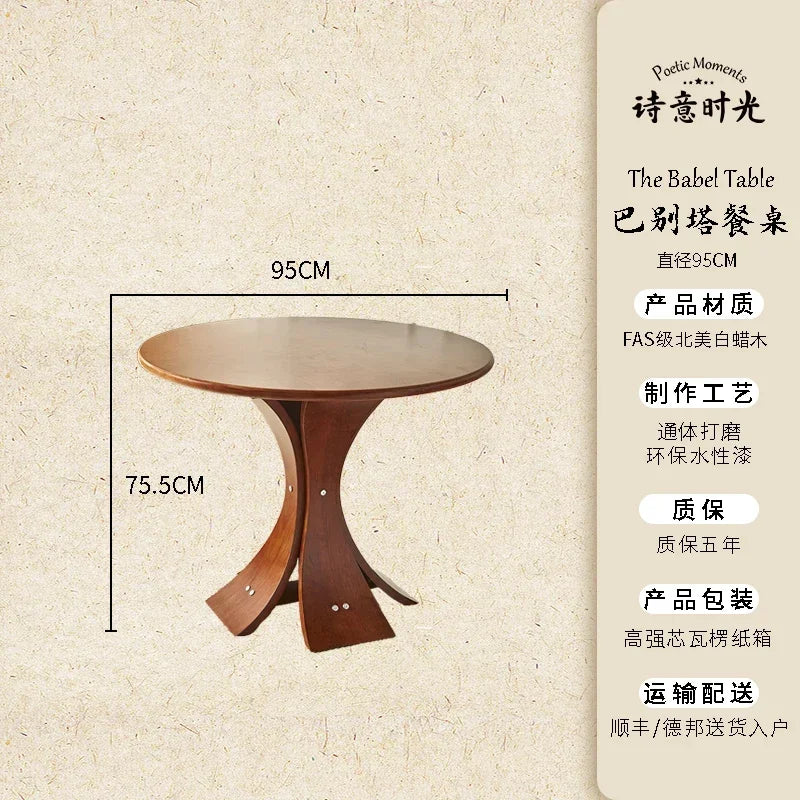 Round Modern Dining Table Living Room Unique Restaurant Kitchen Dining Table Coffee Italian Tavolo Da Pranzo Home Furniture
