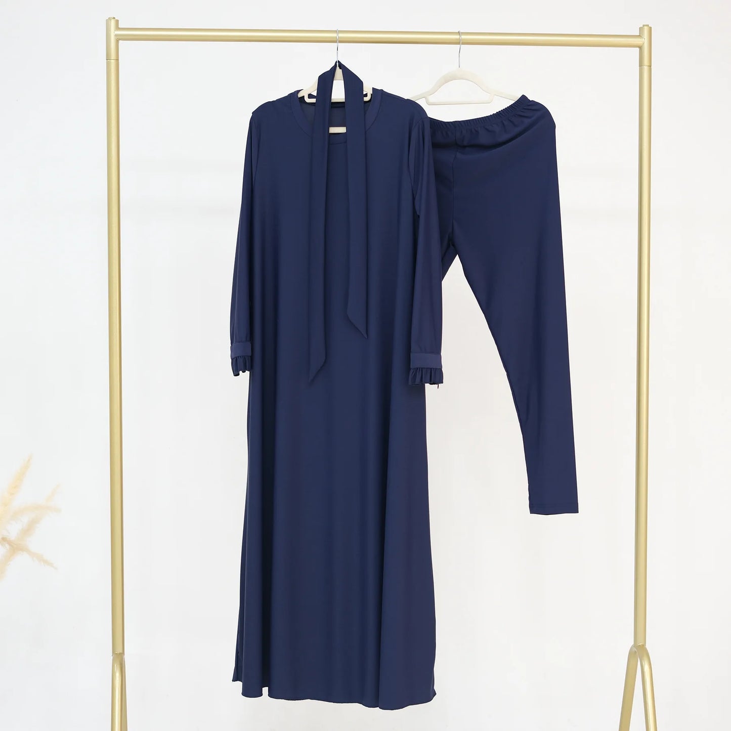 Muslim Women Swimsuits Islamic Swimwear Modest 2 Pieces Suits Long Sleeve Burkinis Long Tops Pant Musulmane Beachwear Full Cover