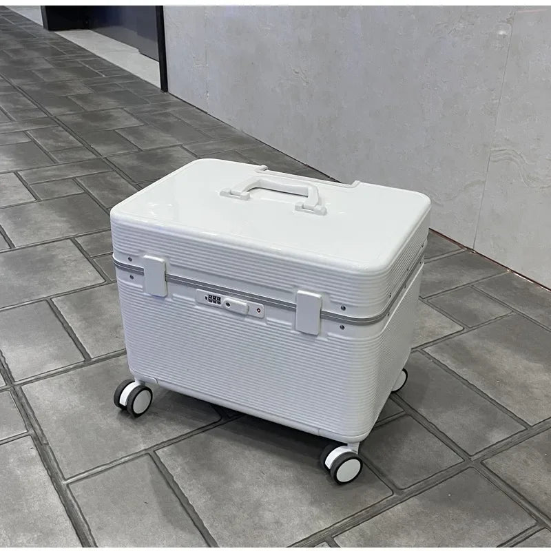 New Design Photography BoxAluminum Frame Flip Top Rolling Luggage Unisex Large Capacity Trolley Case 20 Boarding Box Toolbox