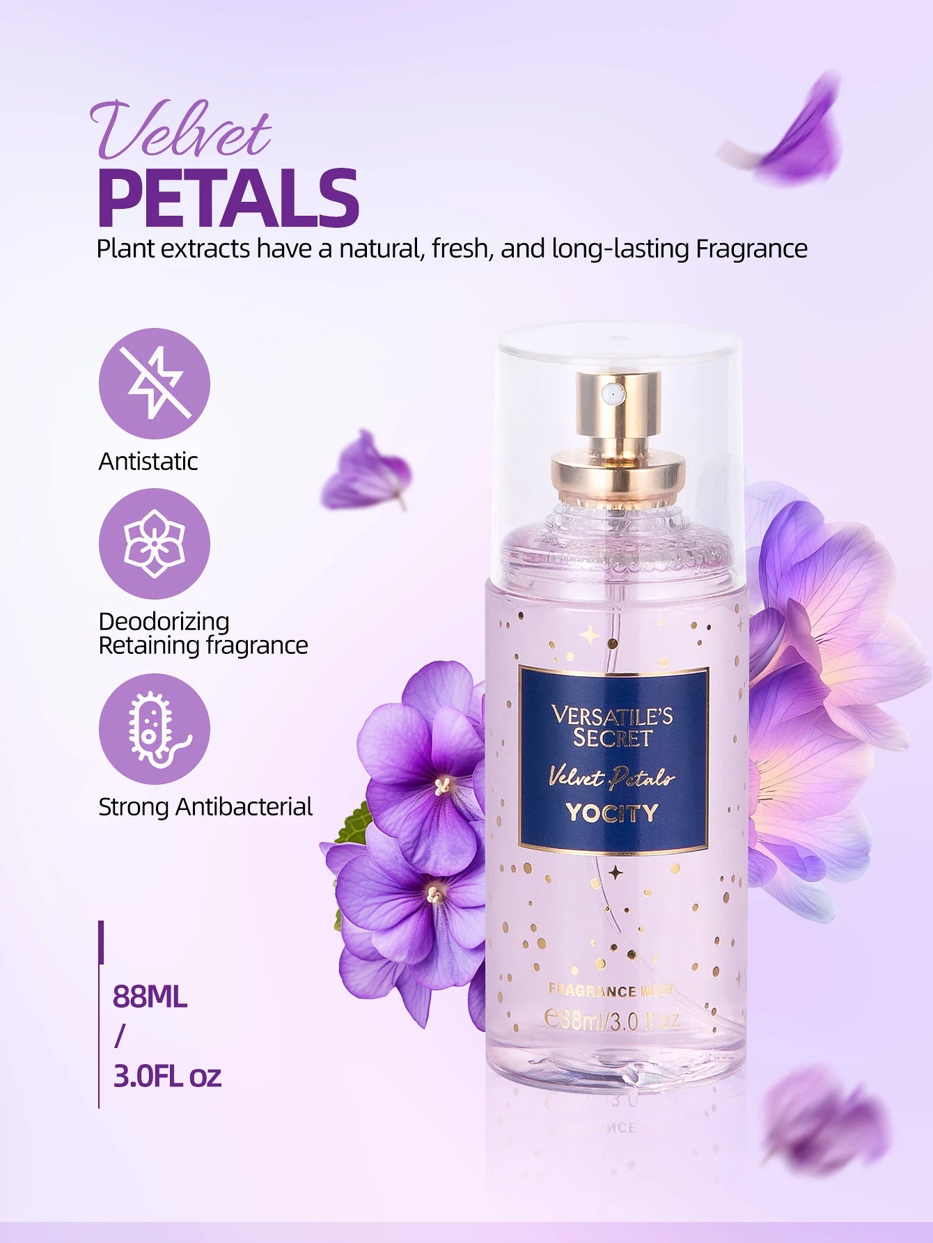 Vanilla Coconut Fragrance Spray Charming Liquid Clothing Fragrance Suitable for Dating Parties Birthday Gifts Home Decor 88ml
