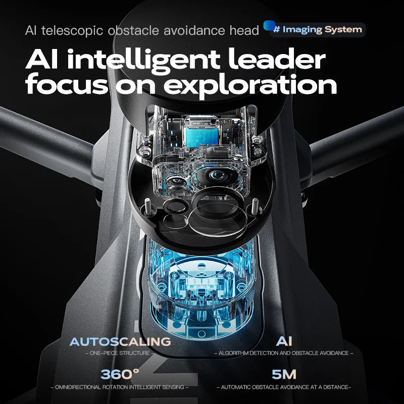 2025 Wing 6 Professional 8K High-Definition Aerial Photography GPS Drone 3-Axis Mechanical Brushless Stabilization Gimbal 20km