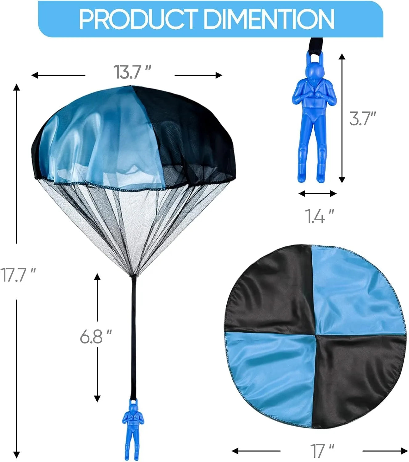 Hand Throwing Mini Soldier Camouflag Parachute for Kids Outdoor Toys Game Educational Flying Sport for Children
