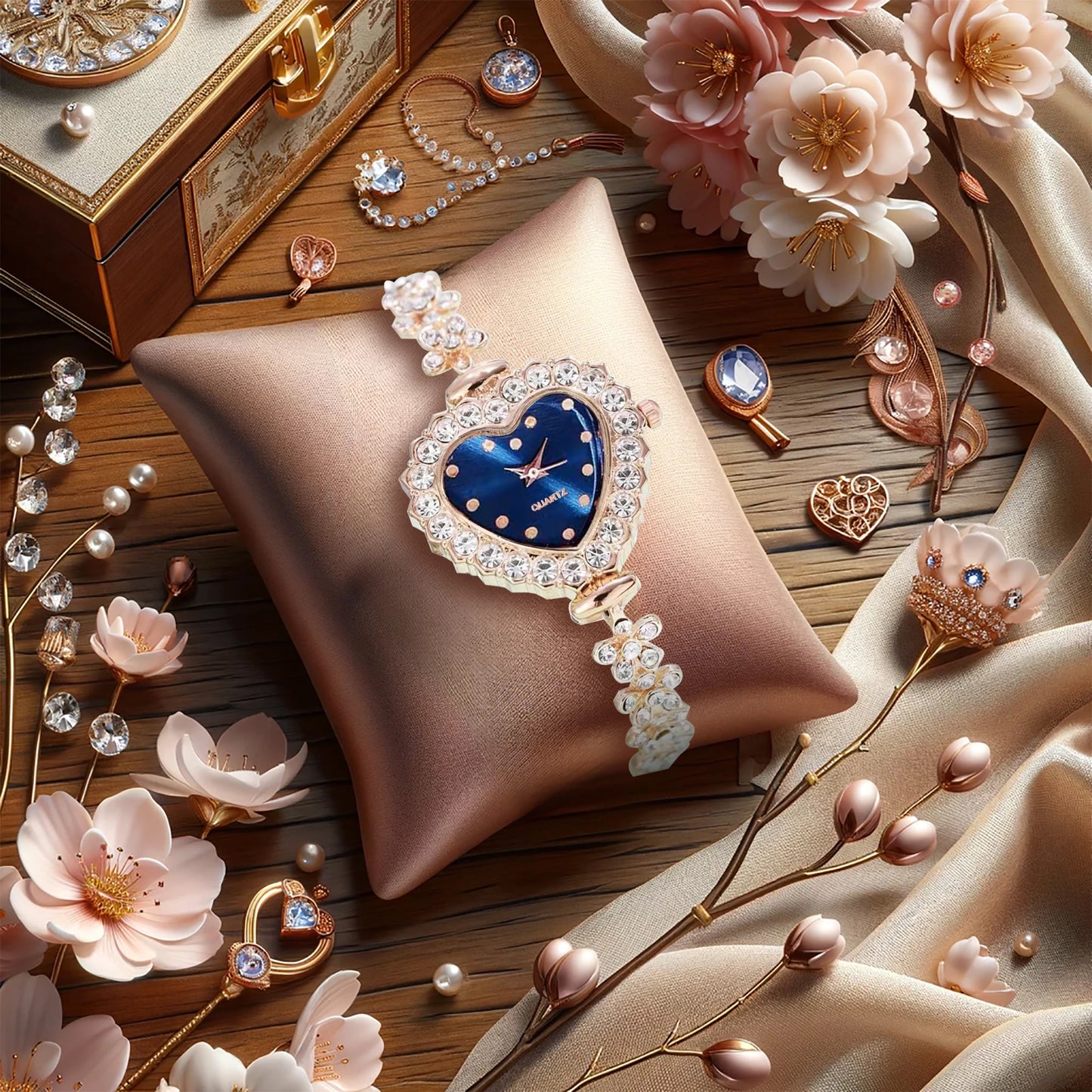 The new women's watch features a fashionable, classic, versatile, gorgeous and elegant design, featuring a quartz watch