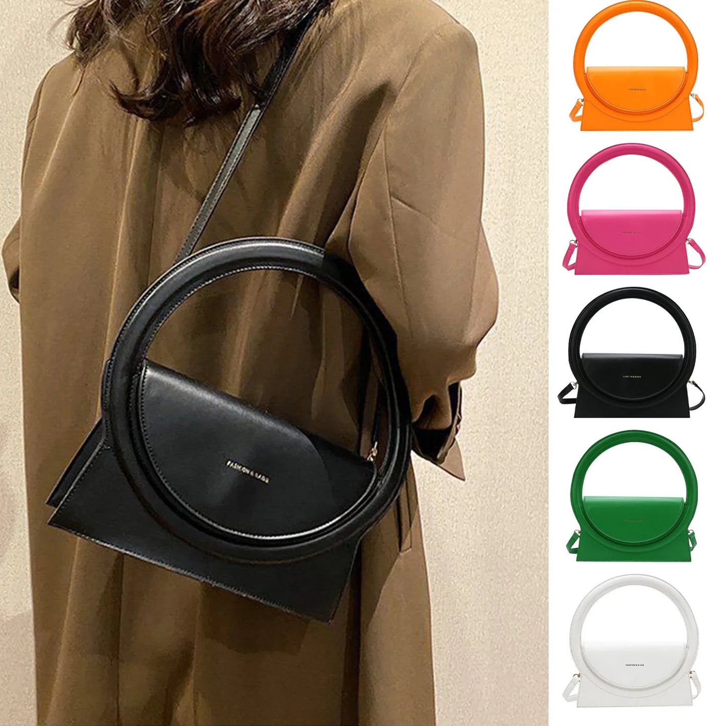 Women'S Unique Design Handbag Fashionable Women'S Handbag One Shoulder Crossbody Saddle Bag Women'S Mobile Phone Wallet