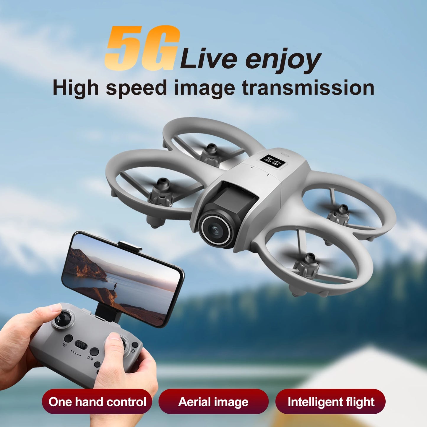 New H21 Mini Drone Rotating Colorful Light Quadcopter Drone RC Aircraft Airplane Toy 4k camera drones Kid Gift Toys UFO