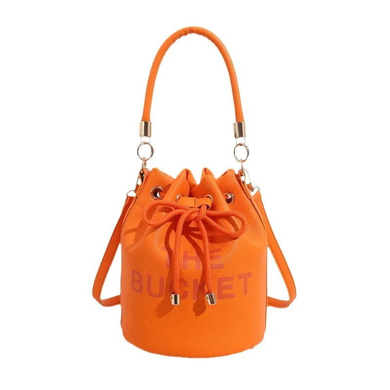 Women's Bag Portable Retro Women's Bag European And American Fashion Multifunctional Bag Women's New Bucket Shoulder Diagonal