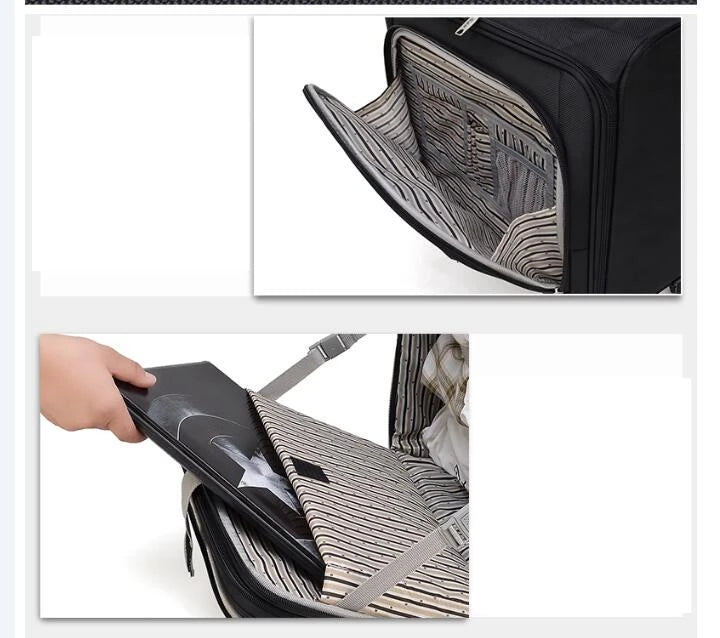 Men boarding case spinner Suitcase Laptop Rolling luggage bag on wheels softside men travel Trolley Bag Travel luggage suitcase