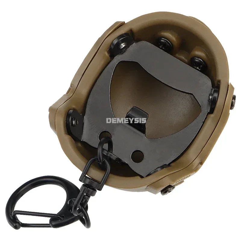 Mini Fast Helmet Keychain Hiking Camping Bottle Cap Opener Decrowner Dummy Helmet Shaped Toy Decoration Gift Outdoor Tool