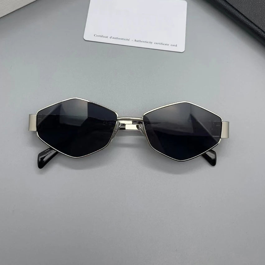 Vintage Special-Shaped Sunglasses Women Men Square Sun Glasses Female Retro Polygon Oculos De Sol for Male Eyeglass Eyewear