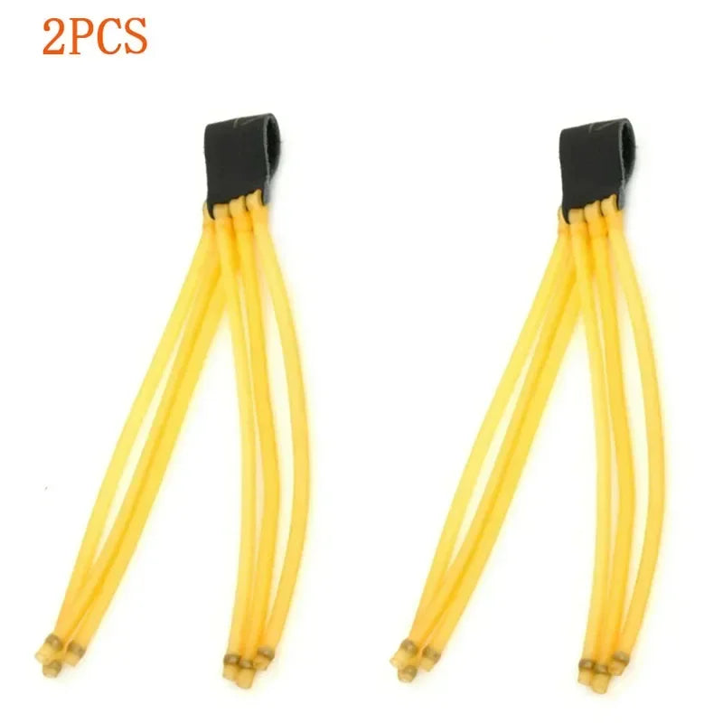 2PCS Catapult Replacement Powerful Rubber Band Strip Professional Elasticity Slingshot Rubber Band Outdoor Hunting Accessories
