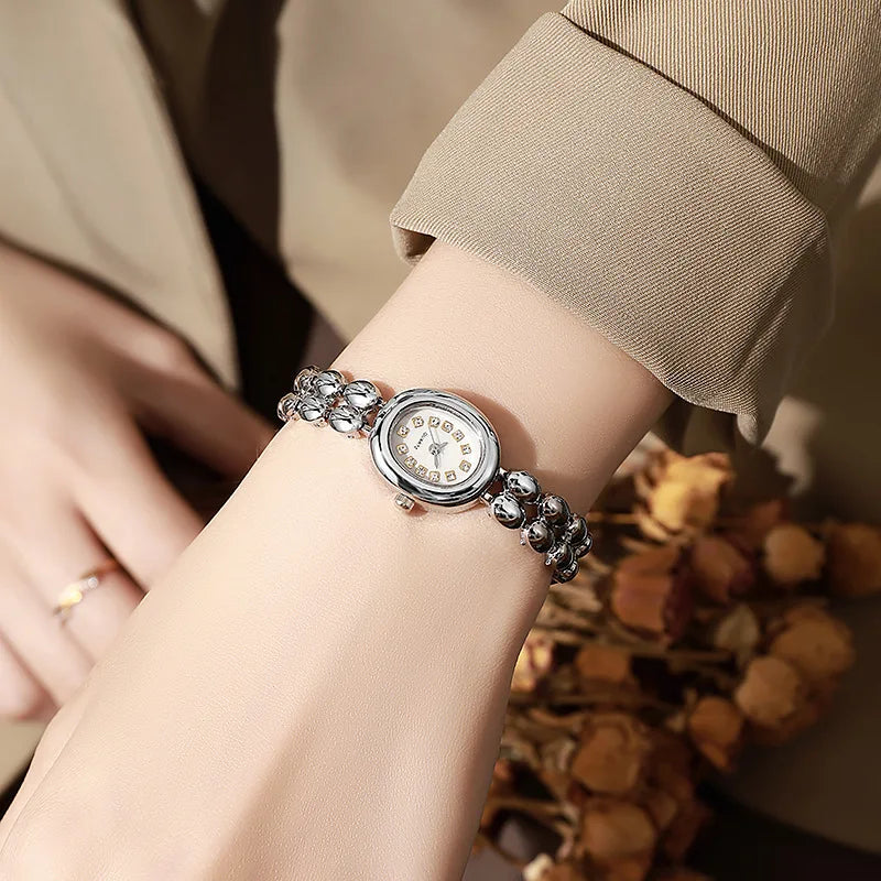 Women's Watch Exquisite Small Bracelet Gradient Multi Color Fashionable Unique Temperament Compact Quartz Watch
