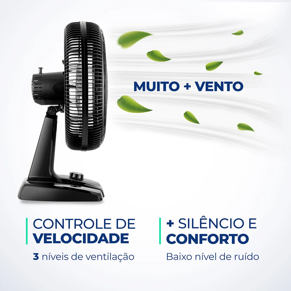 Table Fan Mondial 40cmTurbo 6-blade VT-40-NB 127V