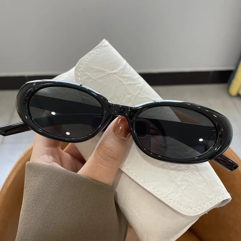 Women's Sunglasses 2025 NEW Sunglasses Unique Oval Sun Glasses Men Goggle Shades Mirror Colorful Y2K Popular Fashion Eyewear