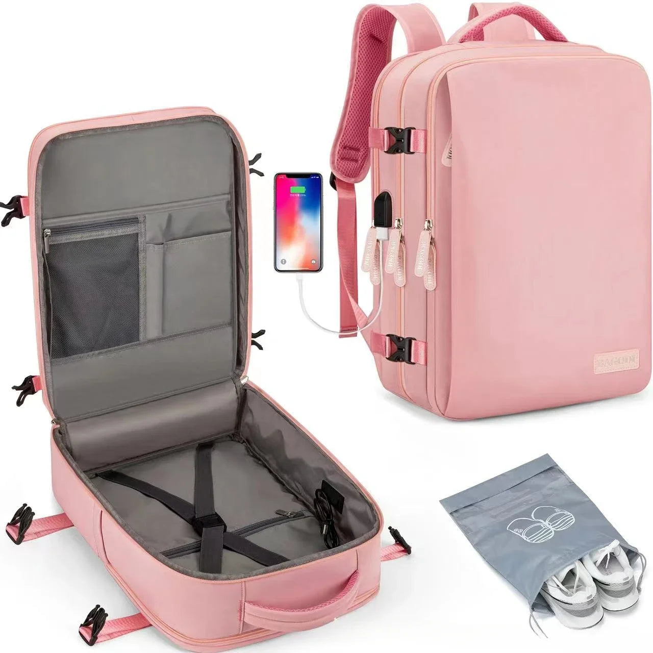 Short Distance Backpack Business Computer Bag Suitcase Carry on Luggage Duffel Bags Men Weekend Travel Bag Woman