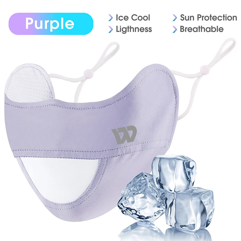 WEST BIKING Summer Ice Silk UV Protection Mask Breathable Outdoor Sport Cycling Hiking Women Men Adjustable Unisex Face-Kini