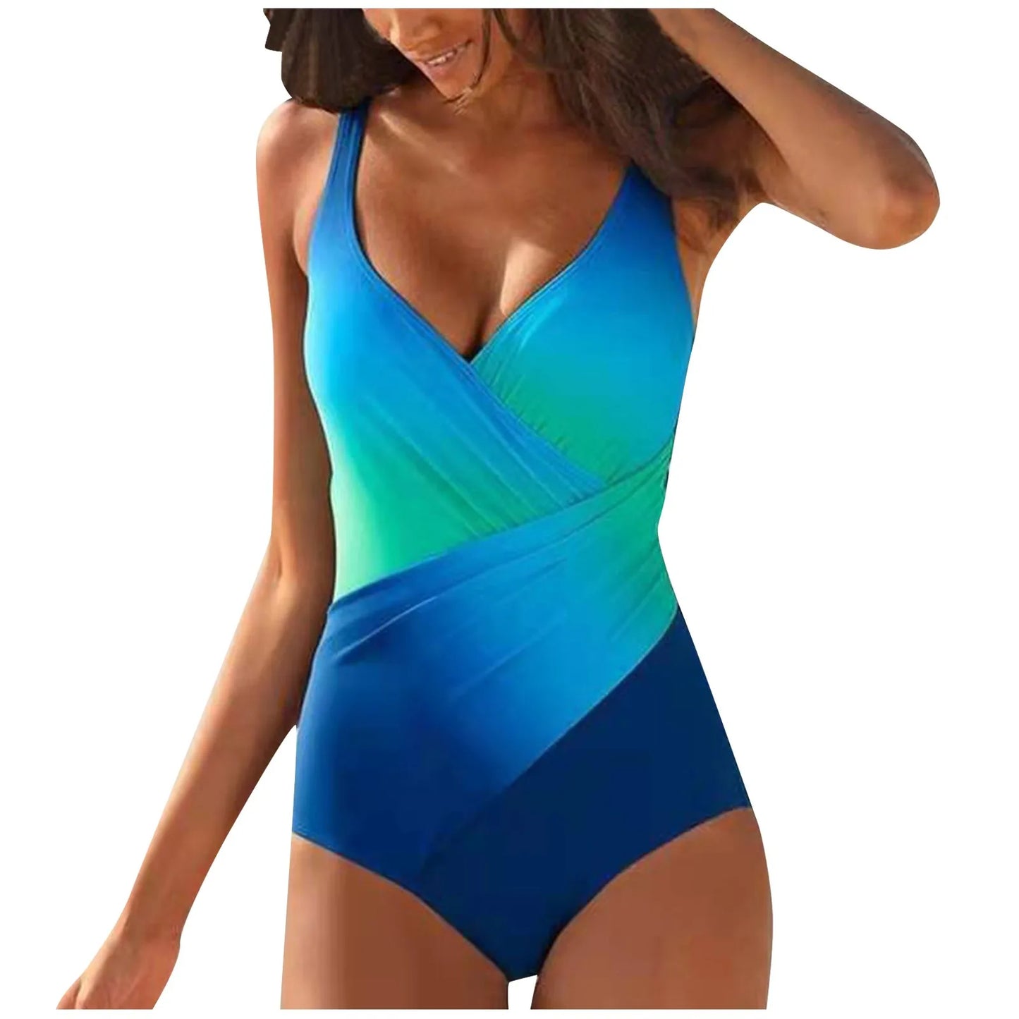 Sexy Women's One-piece bikinis sets Swimsuit Rainbow Gradient Beach One-piece Swimwear Beach Wear tankini biquini Bikinis