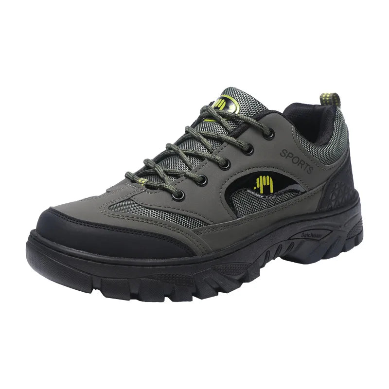 2025 Man Workwear Shoes Men's Outdoor Travel Non Slip Sneakers Fashion Versatile Shose Comfortable Trend Male Footwear Hiking