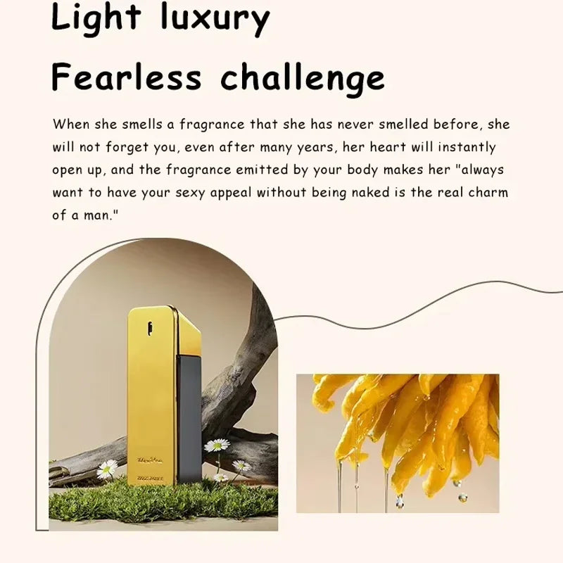 100ml Original Million Gold Man's Perfume Fragrance Pheromone Spray Cologne Perfum Masculine Long-Lasting Body Women's Perfumes
