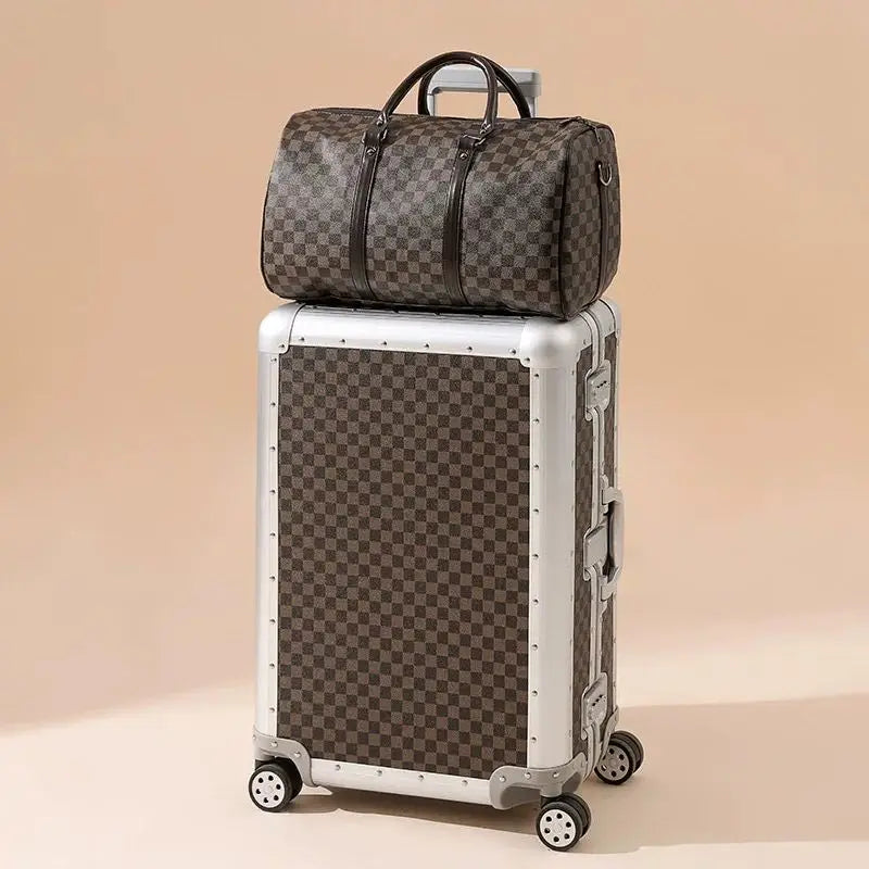 LIXIA Suitcase Travel Set 20"24"26-inch Large-capacity Trolley Case Full Aluminum Magnesium Alloy Boarding Box Luggage