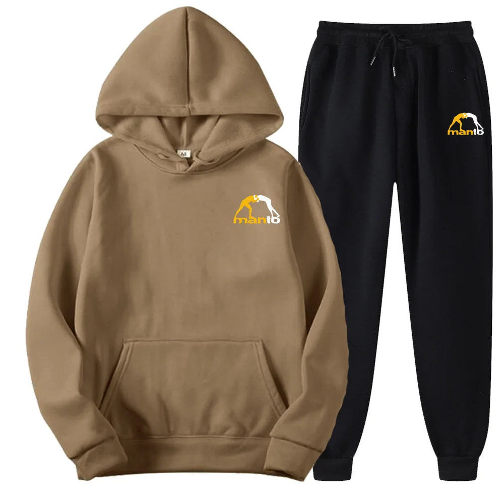 Men's Clothing Fashion Track Suits Sports Wear Jogging Suits Hooded Tracksuit Set Clothes Hoodies+Sweatpants Sweat Suits