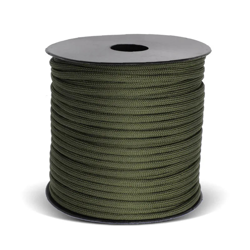 Military Paracord for Outdoor Survival, 9 Strand, 4mm, 650 Paracord, 50m, 100m, Tactical Parachute Cord, Camping, Weaving Rope